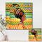 Designart - African American Woman with Turban III - Modern Canvas Wall Art Print